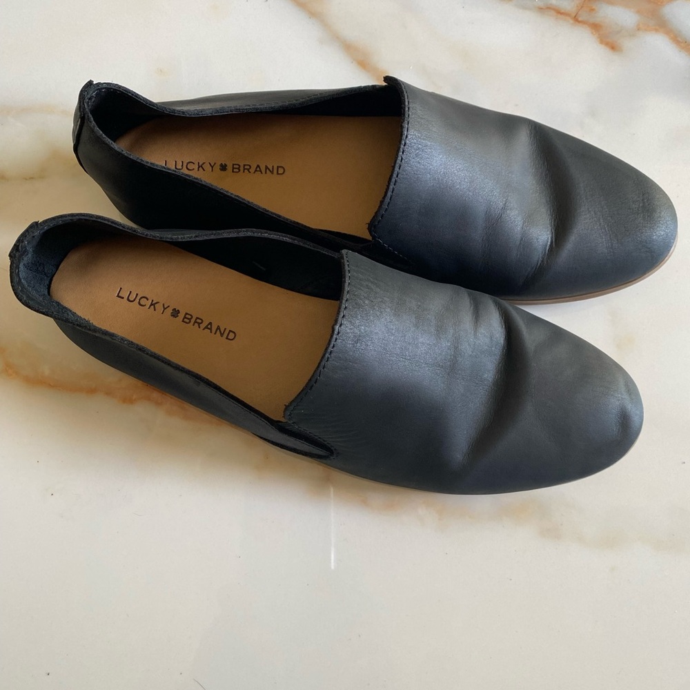 Lucky Brand Black Slip-On Shoes